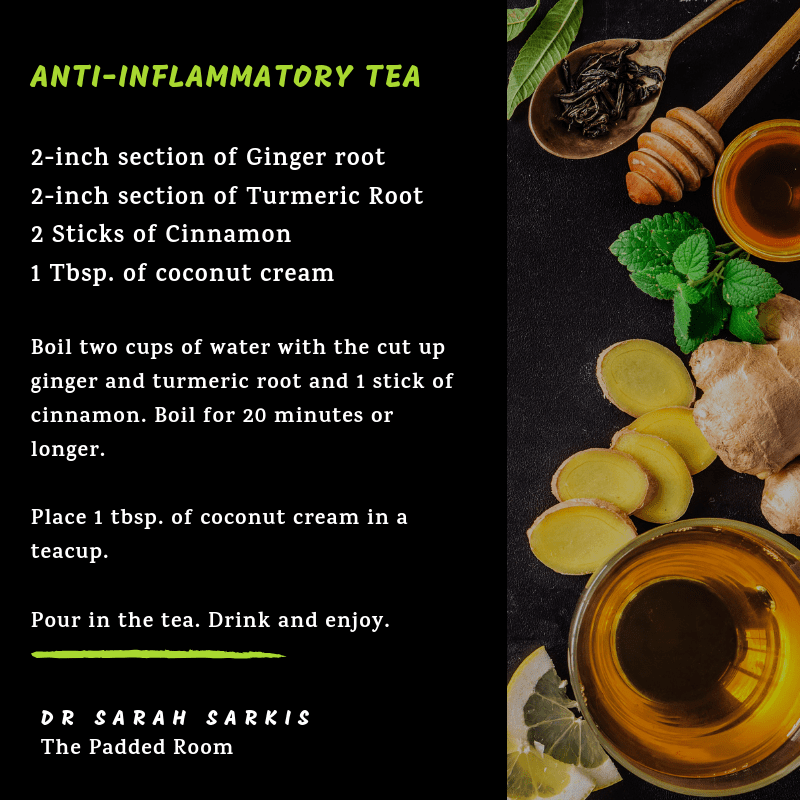ANTI-Inflammatory tea recipe Dr Sarah Sarkis