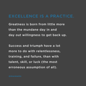excellence quote Dr. Sarah sarkis